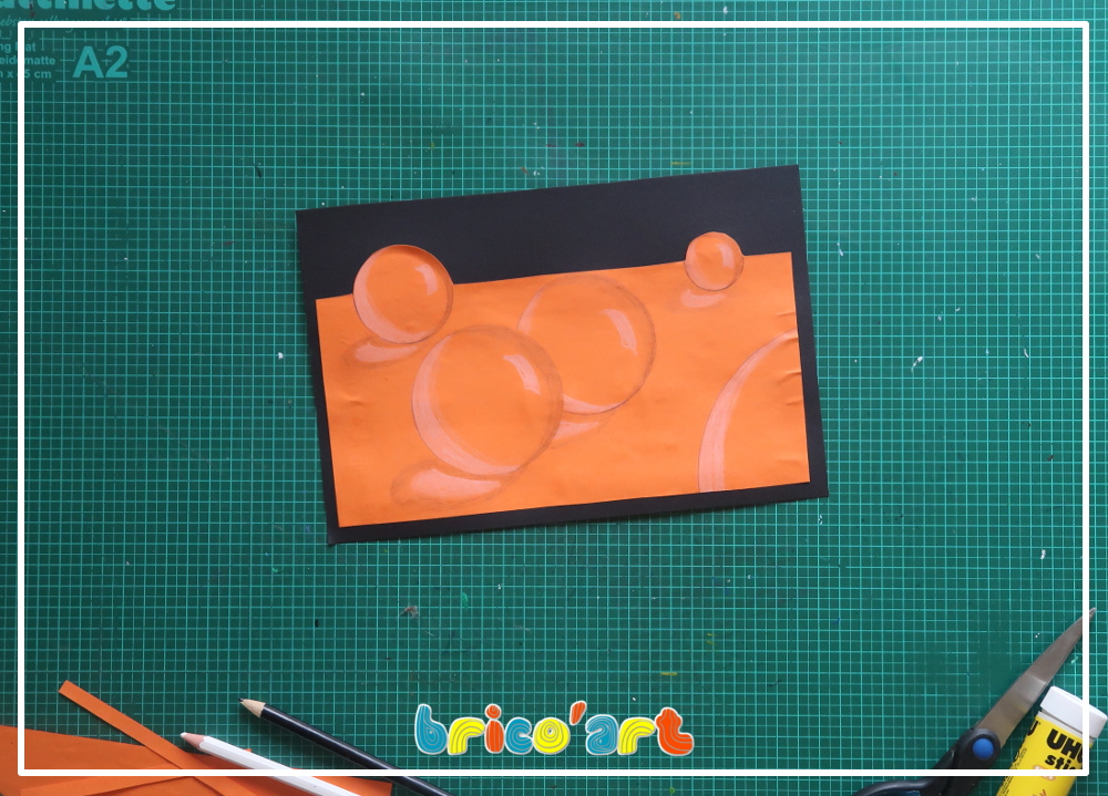 Atelier créatif en ligne Brico'Art pour enfants de 4 à 10 ans vidéos commentée PDF illustrés art visuel illusion d'optique bulles 3D